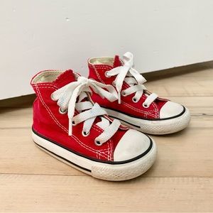 Toddler Converse High Top in Red